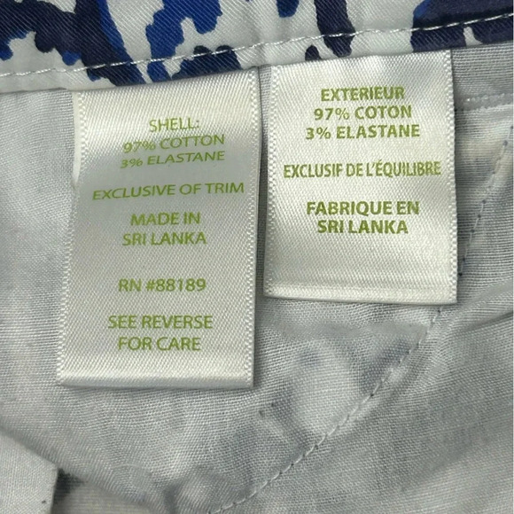 Lilly Pulitzer Callahan Chino Pants in Bright Navy Tons of Fun Ikat - Picture 8 of 8